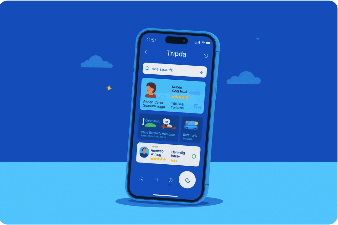 Preview do app Tripda